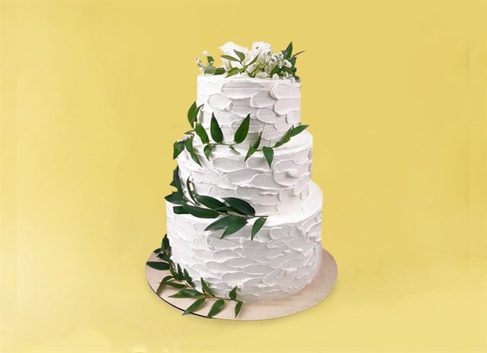 Свадебный торт Рустик с рускусом - фото 12416