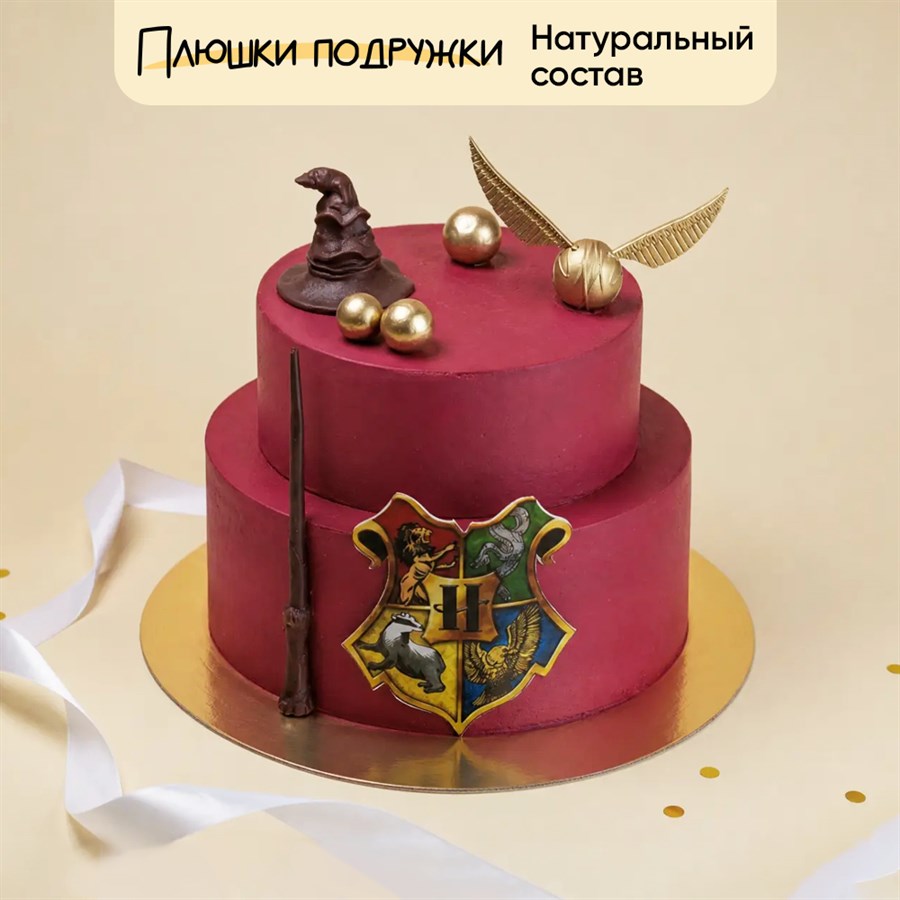 Торт двухъярусный в стиле Гарри поттер  Волшебство 5кг - фото 124769