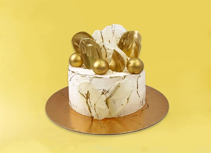 Торт подарочный золотой Фейерверк - фото 13033
