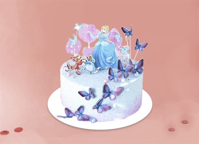 Торт Подарочный Принцесса с бабочками - фото 13559