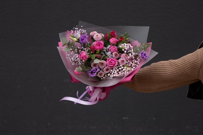 Яркий букет цветов "Мистибаблс" - фото 13950