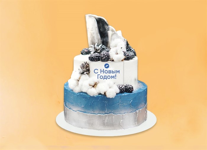 Торт корпоративный Новогодний №10, 5 кг - фото 14537
