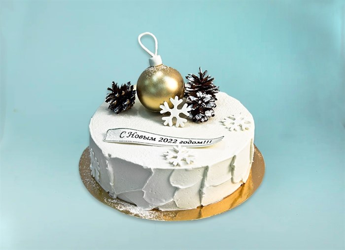 Торт корпоративный Новогодний №12, 3 кг - фото 14570