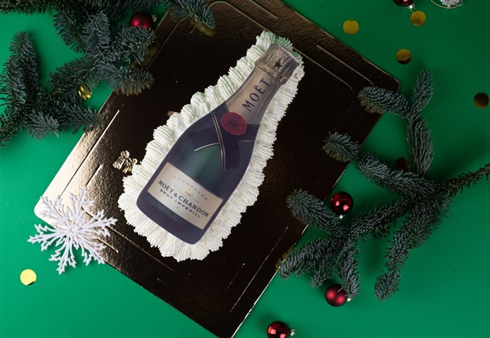 Торт Новогодний Бутылка Шампанского - фото 14981