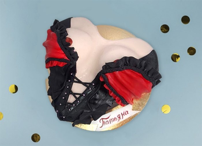 Торт Корсет с грудью 3D 2,5кг - фото 15541