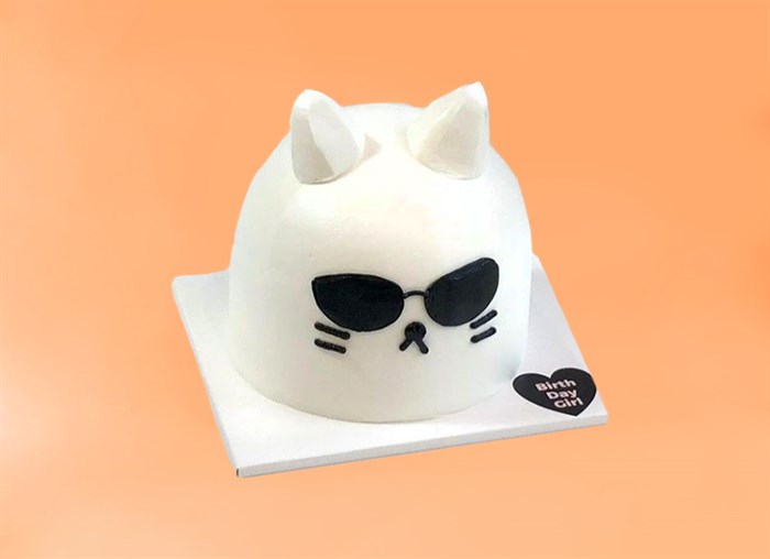 Торт Белый кот 3D 2,5кг - фото 17186