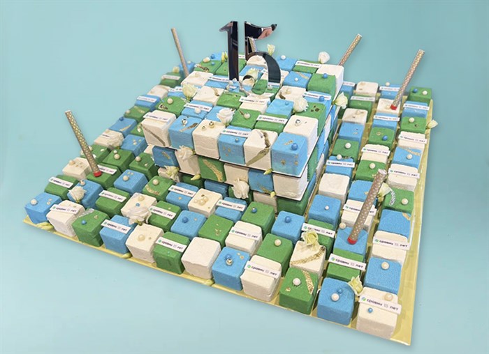 Торт корпоративный Кубик-рубик на 200 гостей - фото 34211