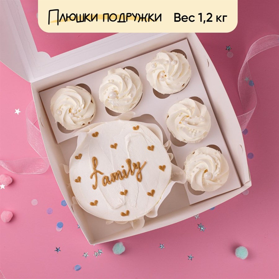 Бенто-торт и капкейки Family - фото 77225