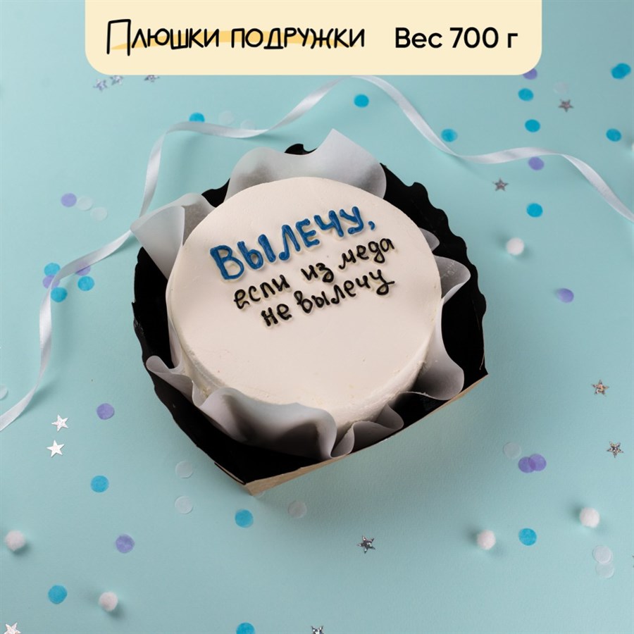 Бенто-торт с приколом Вылечу - фото 85708