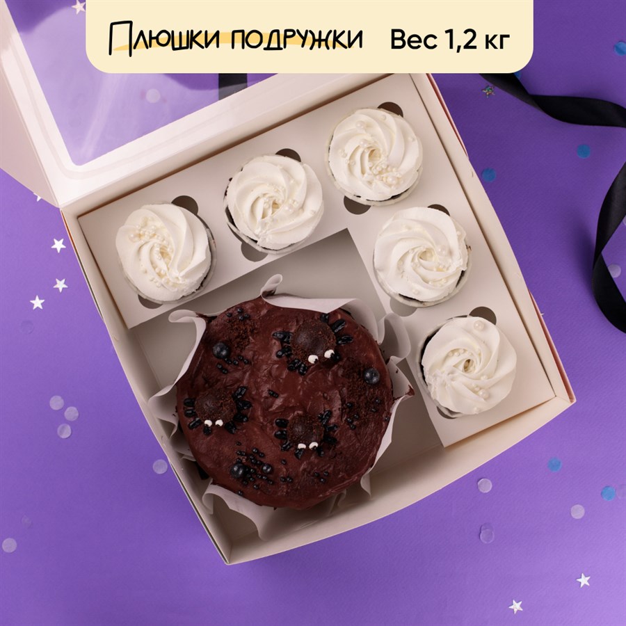 Бенто-торт и капкейки на хеллоуин Восемь Ног Радости - фото 85842
