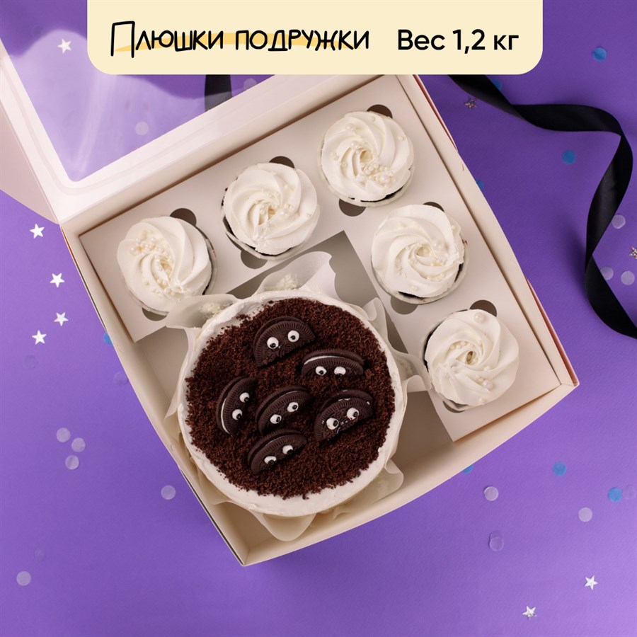 Бенто-торт и капкейки на хеллоуин В глаза мне посмотри - фото 85843