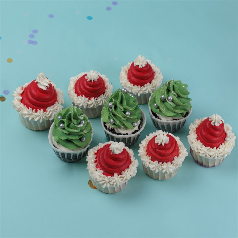 Набор новогодних капкейков 9 шт - фото 86861