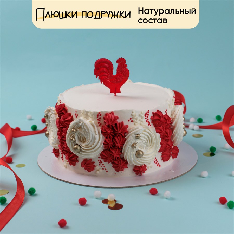 Торт в русском стиле Алый Петушок - фото 86864