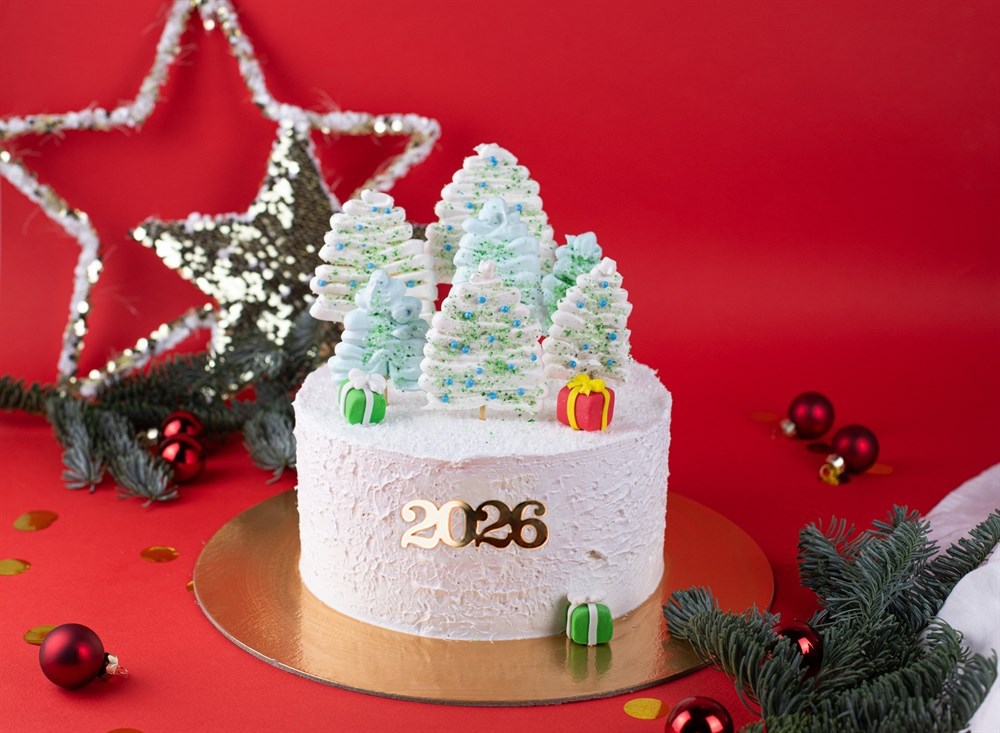 Торт новогодний Снежная елочка - фото 87042