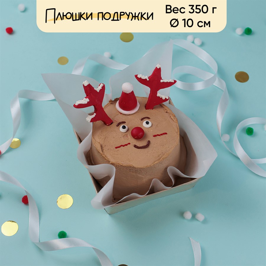 Бенто-торт Новогодний Олень 350 г - фото 87045