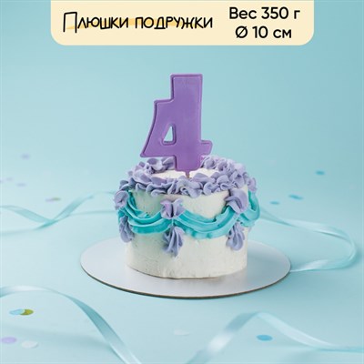 Бенто-торт Дофаминовый с цифрой из глазури 350г