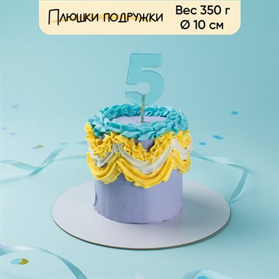 Бенто-торт Дофаминовый с цифрой из леденца 350г