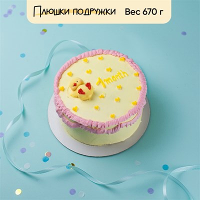 Бенто-торт цыпленок на спине