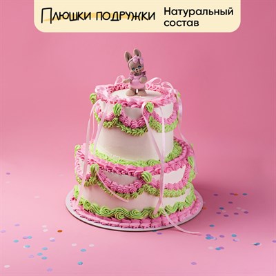 Детский торт двухъярусный с зайкой 5кг