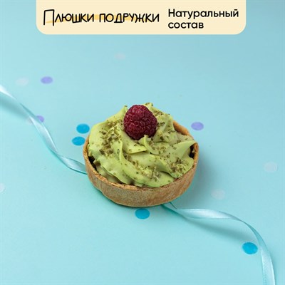 Тарталетка фисташка-малина 1шт
