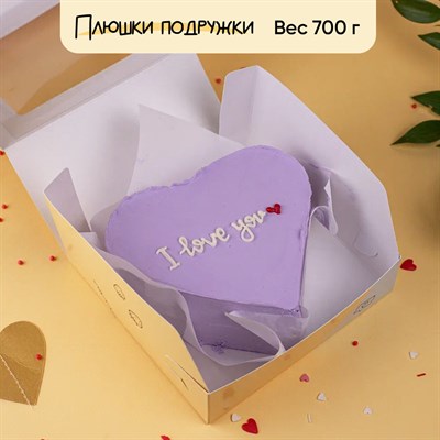 Бенто-торт Лиловое Сердце