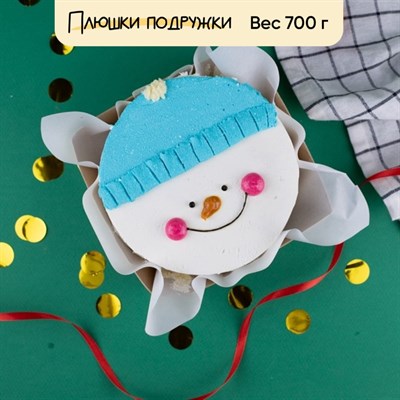 Бенто-торт Снеговик в шапке Бенто-торт Снеговик в шапке