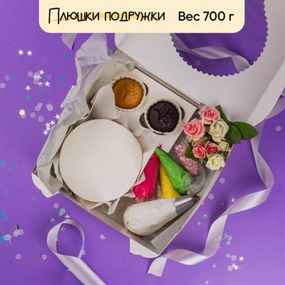 Бенто-торт и капкейки Сделай сам с живыми цветами Бенто-торт и капкейки Сделай сам с живыми цветами