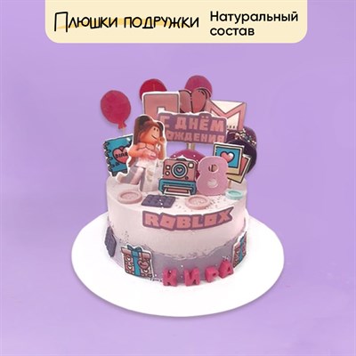 Торт для девочки Роблокс Торт для девочки Роблокс
