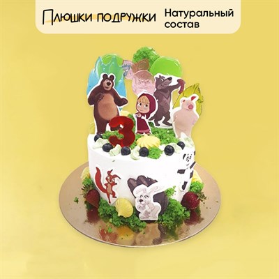Торт подарочный Маша и её друзья Торт подарочный Маша и её друзья