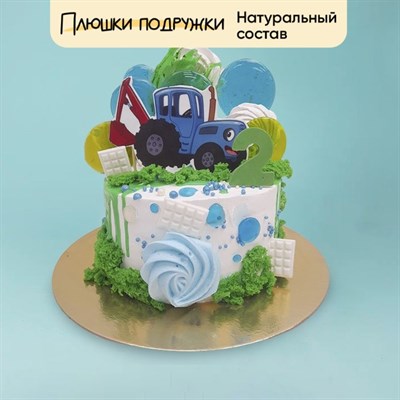 Торт подарочный Синий трактор в леденцах Торт подарочный Синий трактор в леденцах