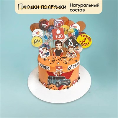 Торт подарочный Тик-ток для мальчиков Торт подарочный Тик-ток для мальчиков