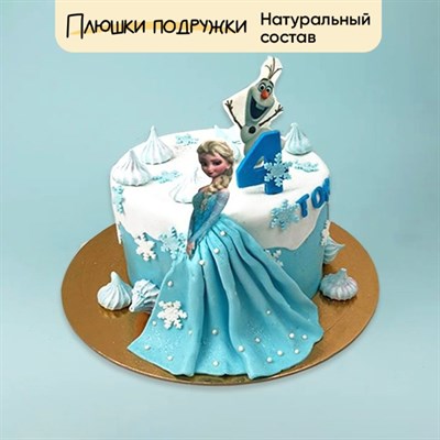 Торт Подарочный Холодное сердце с Эльзой в платье