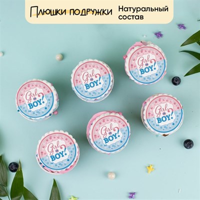 Капкейки на гендер пати Boy or Girl, 6 шт Капкейки на гендер пати Boy or Girl, 6 шт
