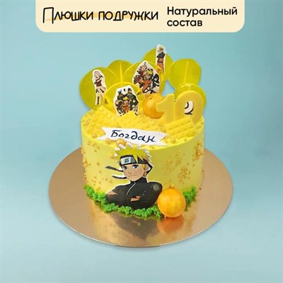 Торт Подарочный Аниме желтый Торт Подарочный Аниме желтый