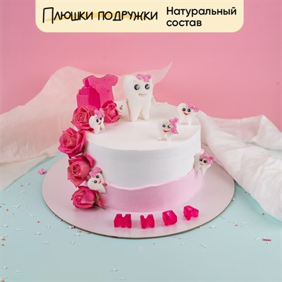 Торт для девочки первый зубик Торт для девочки первый зубик