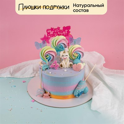Торт для девочки Яркая феерия единорог