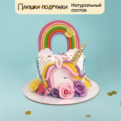 Торт для девочки Единорог с радугой 2кг