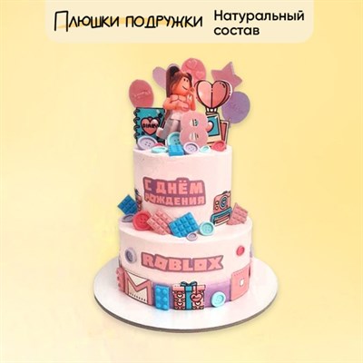 Торт Подарочный Роблокс 2 яруса 5кг Торт Подарочный Роблокс 2 яруса 5кг
