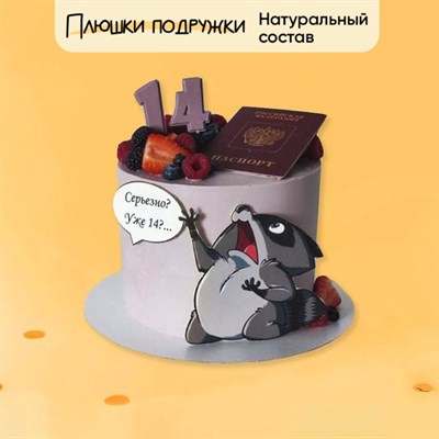 Торт Подарочный Серьезно? Уже 14? 2кг Торт Подарочный Серьезно? Уже 14? 2кг
