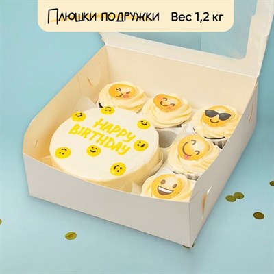 Бенто-торт и капкейки Смайл Бенто-торт и капкейки Смайл