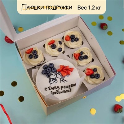 Бенто-торт и капкейки Моему пупсику Бенто-торт и капкейки Моему пупсику