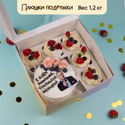 Бенто-торт и капкейки Тропикана женщина Бенто-торт и капкейки Тропикана женщина