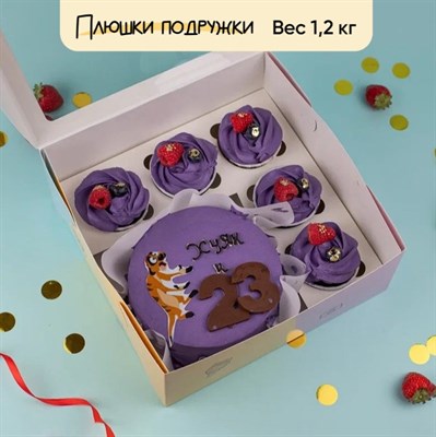 Бенто-торт и капкейки С днем рождения, друг Бенто-торт и капкейки С днем рождения, друг