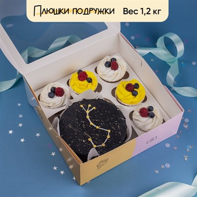 Бенто-торт с капкейками Созвездие Скорпион Бенто-торт с капкейками Созвездие Скорпион