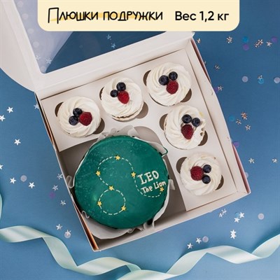 Бенто-торт и капкейки Лев Бенто-торт и капкейки Лев