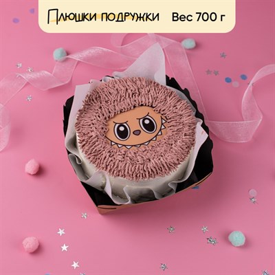 Бенто-торт для девочки "Лабубу" розовый