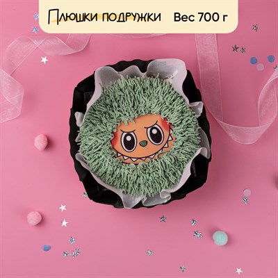 Бенто-торт для девочки "Лабубу грин"