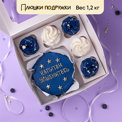 Бенто-торт и капкейки Капитан улыбнитесь Бенто-торт и капкейки Капитан улыбнитесь