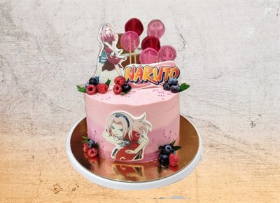 Торт Подарочный Аниме Наруто для девочек
