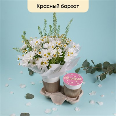 Десерт и цветы (красный бархат, ромашка) Десерт и цветы (красный бархат, ромашка)